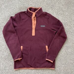 Columbia fleece pullover. Small women’s fleece half snap